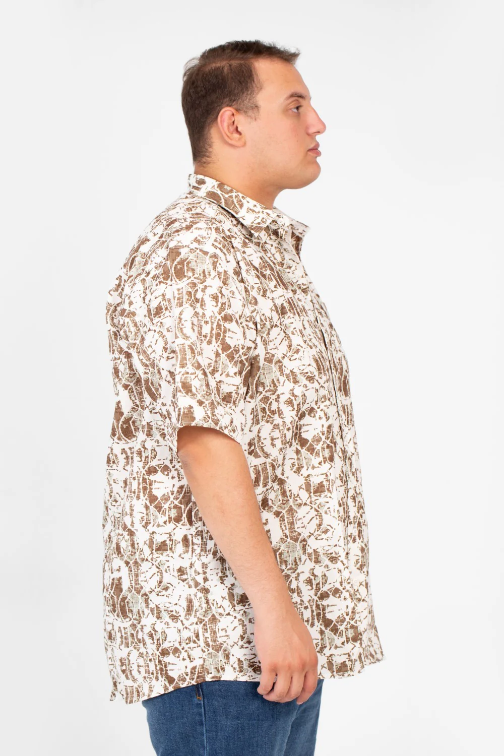 Men's Big Size Tomato Summer Printed Short Sleeve Shirt - Image 7