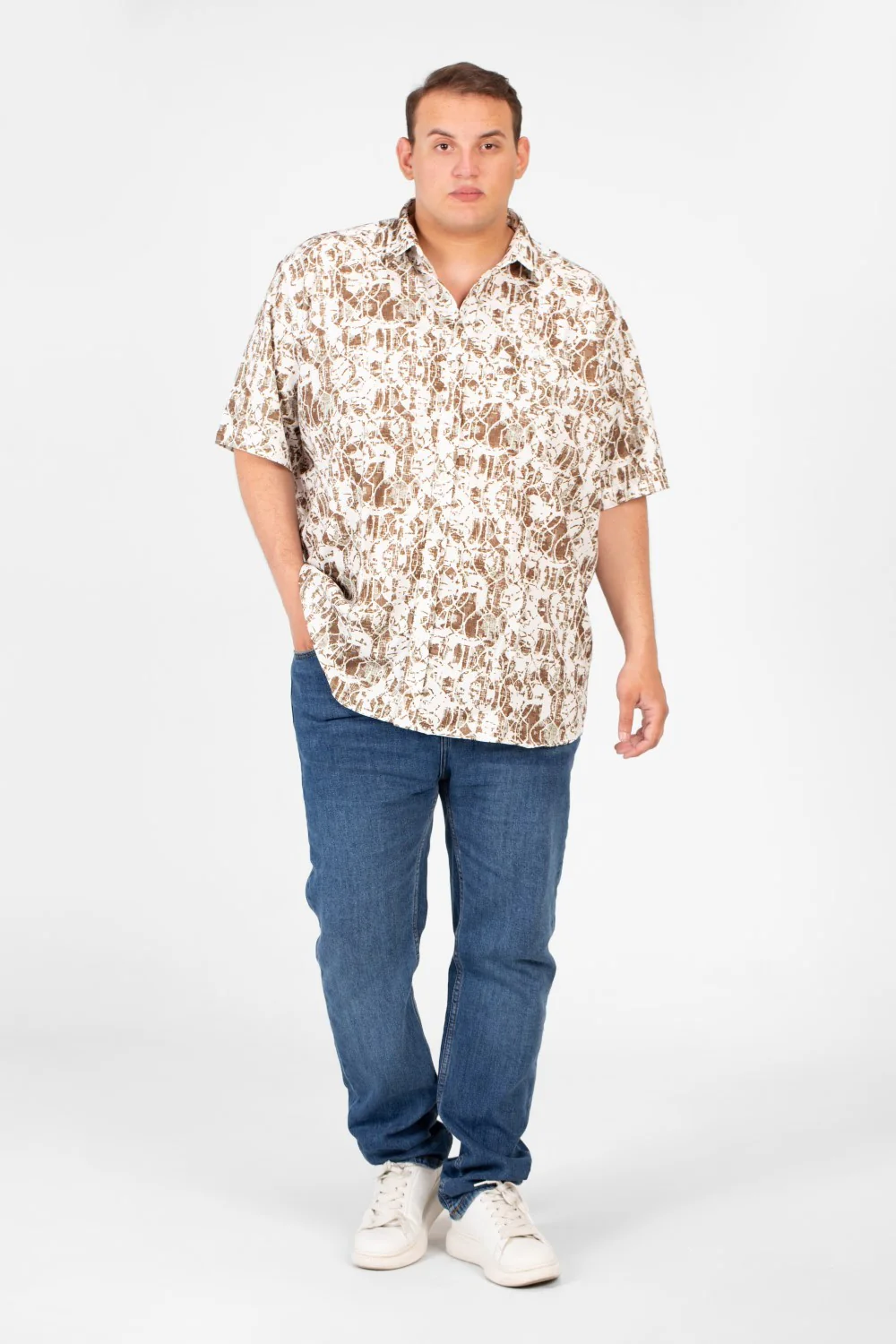 Men's Big Size Tomato Summer Printed Short Sleeve Shirt - Image 8