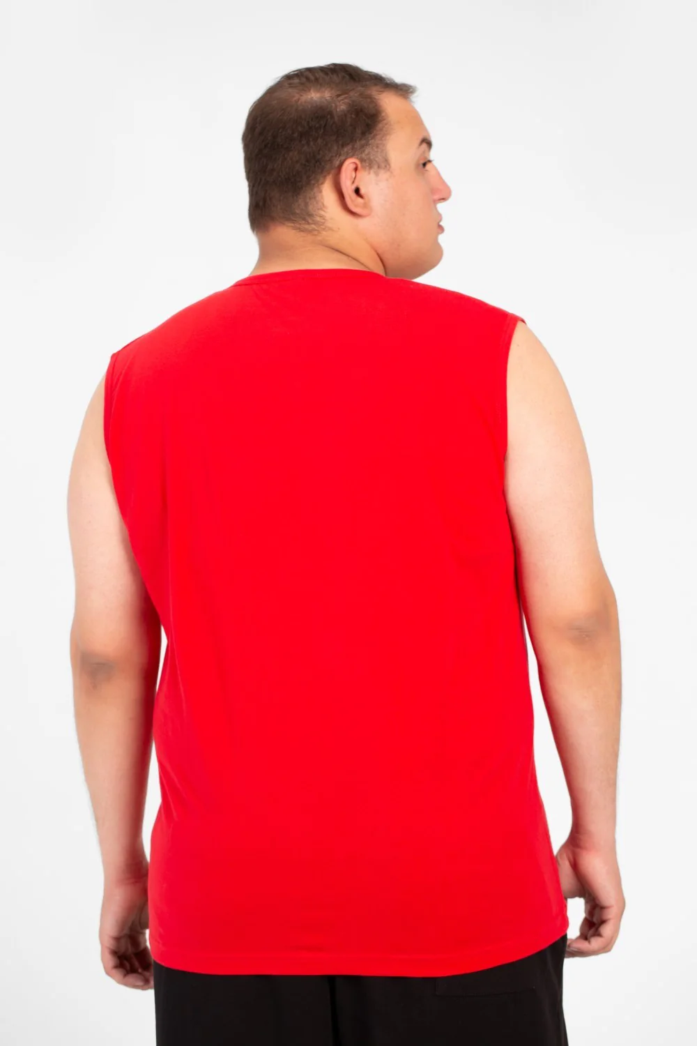 Men's Big Size Tomato Summer Sleeveless T-Shirt With Modern Front Print - Image 10