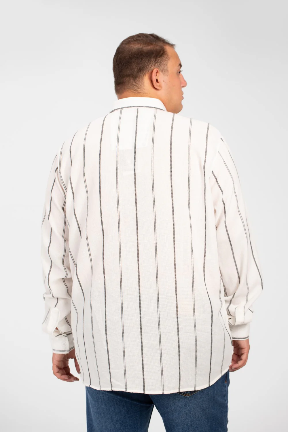 Men's Big Size Tomato Summer Striped Long Sleeve High Quality Shirt - Image 10