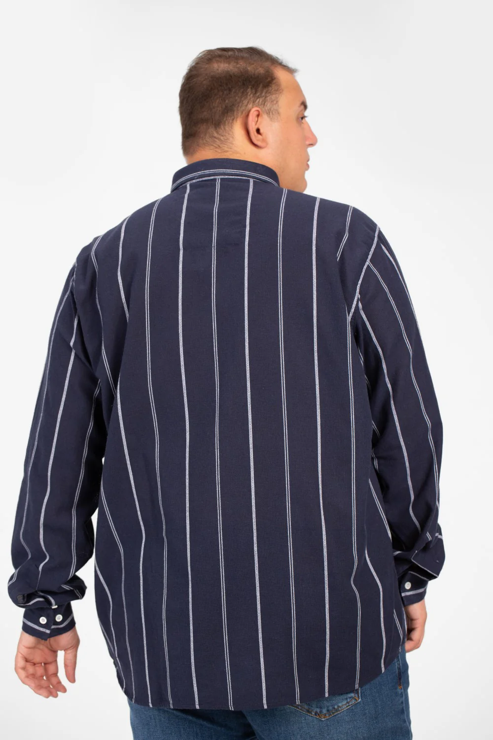 Men's Big Size Tomato Summer Striped Long Sleeve High Quality Shirt - Image 2