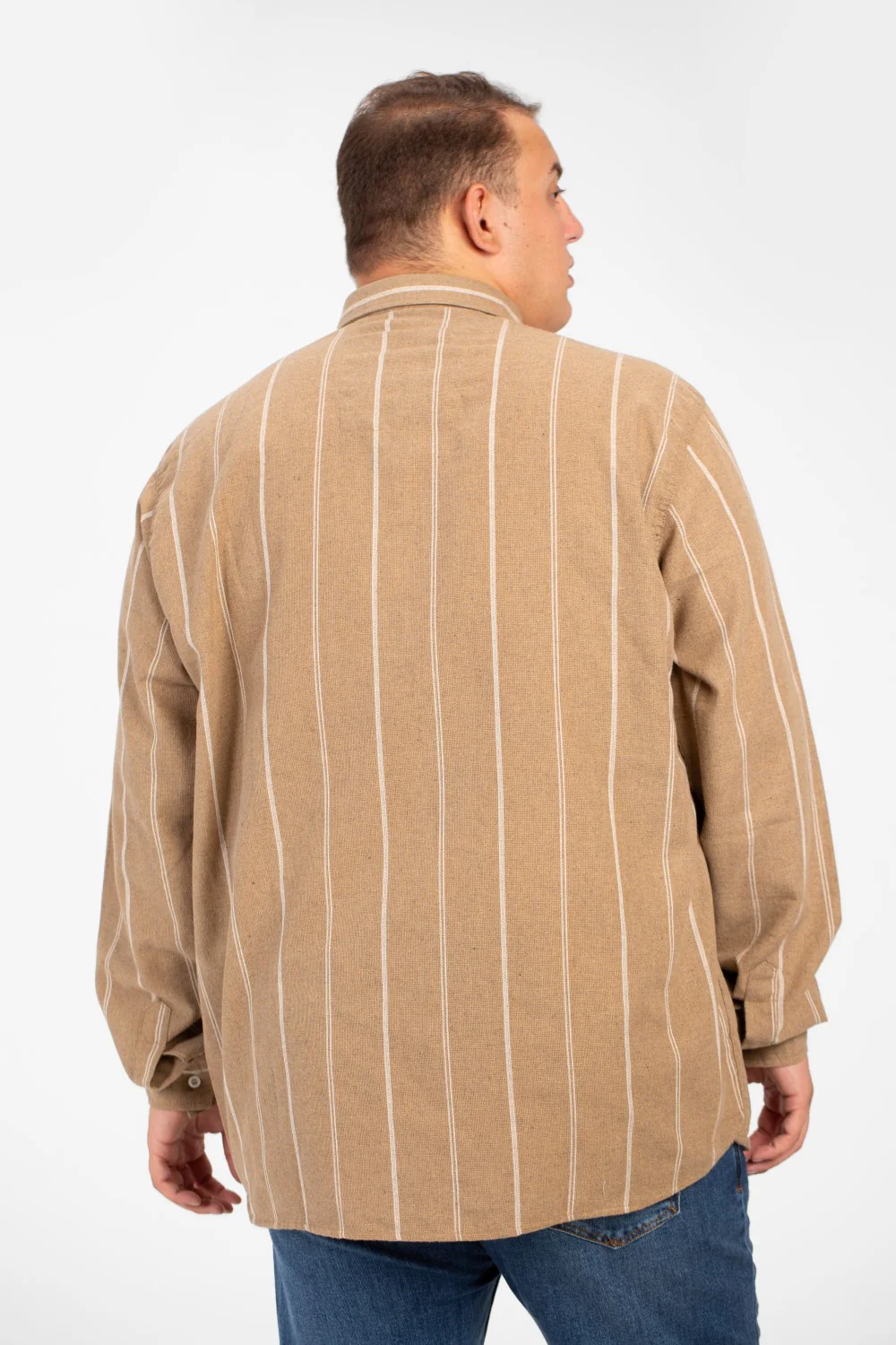 Men's Big Size Tomato Summer Striped Long Sleeve High Quality Shirt - Image 6