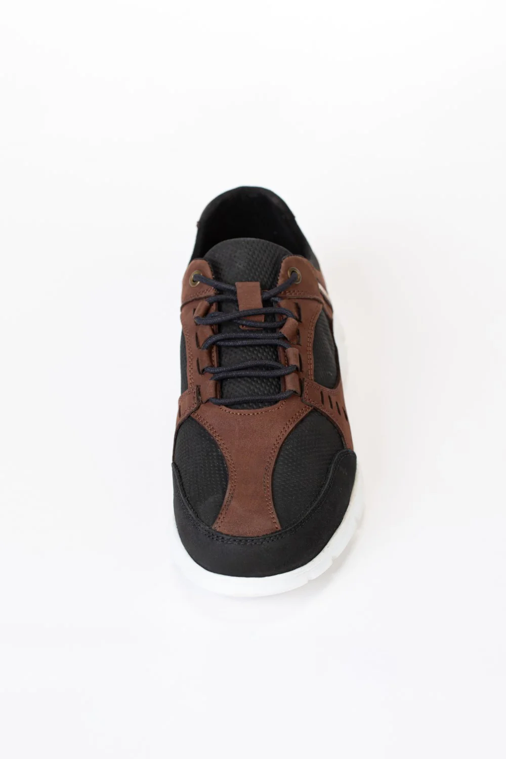 Mens Black And Brown Casual Shoes With Lace And High Quality Material - Image 4