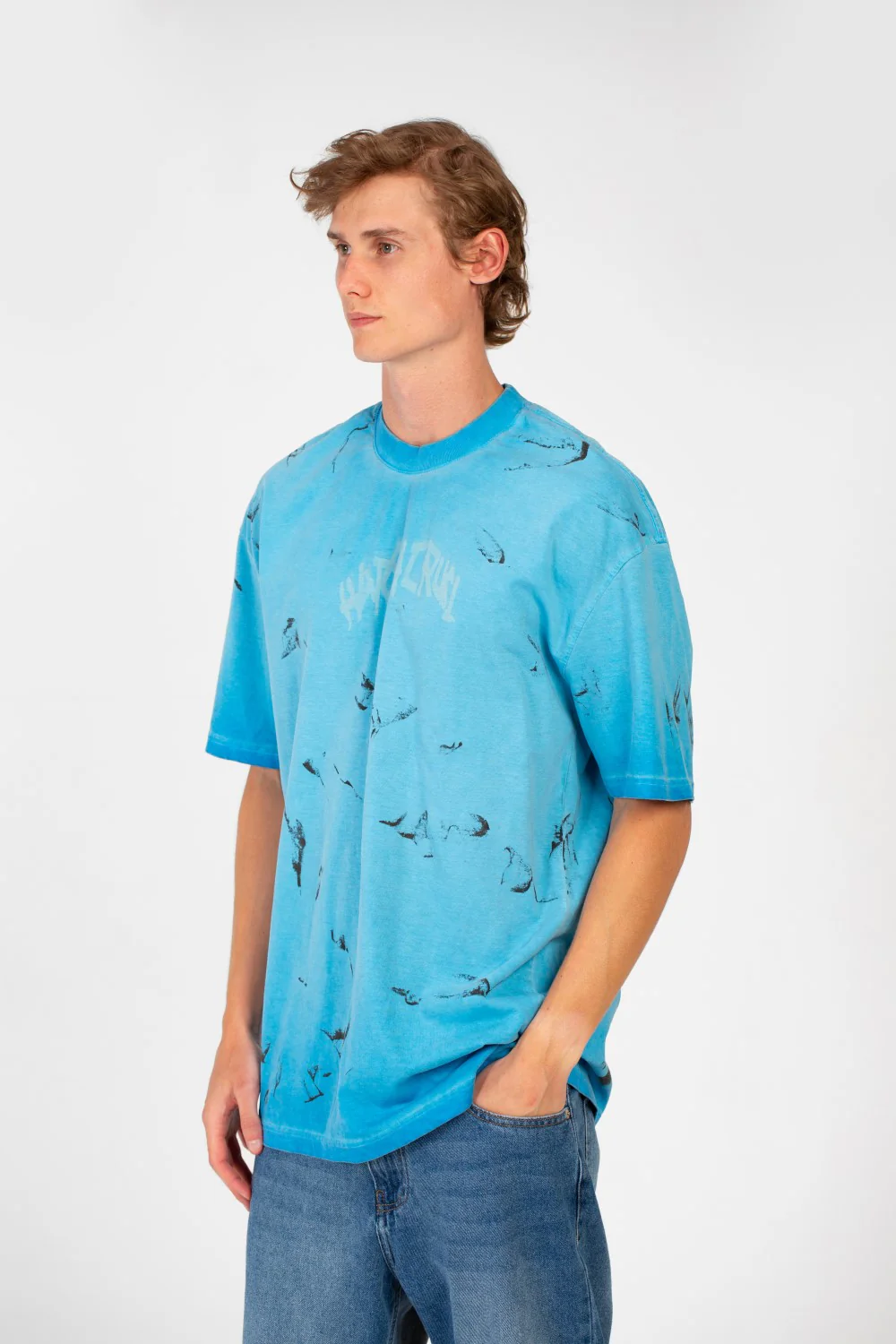 Men's Bolivar Oversized Short Sleeve Crew Neck Printed T-Shirt - Image 11