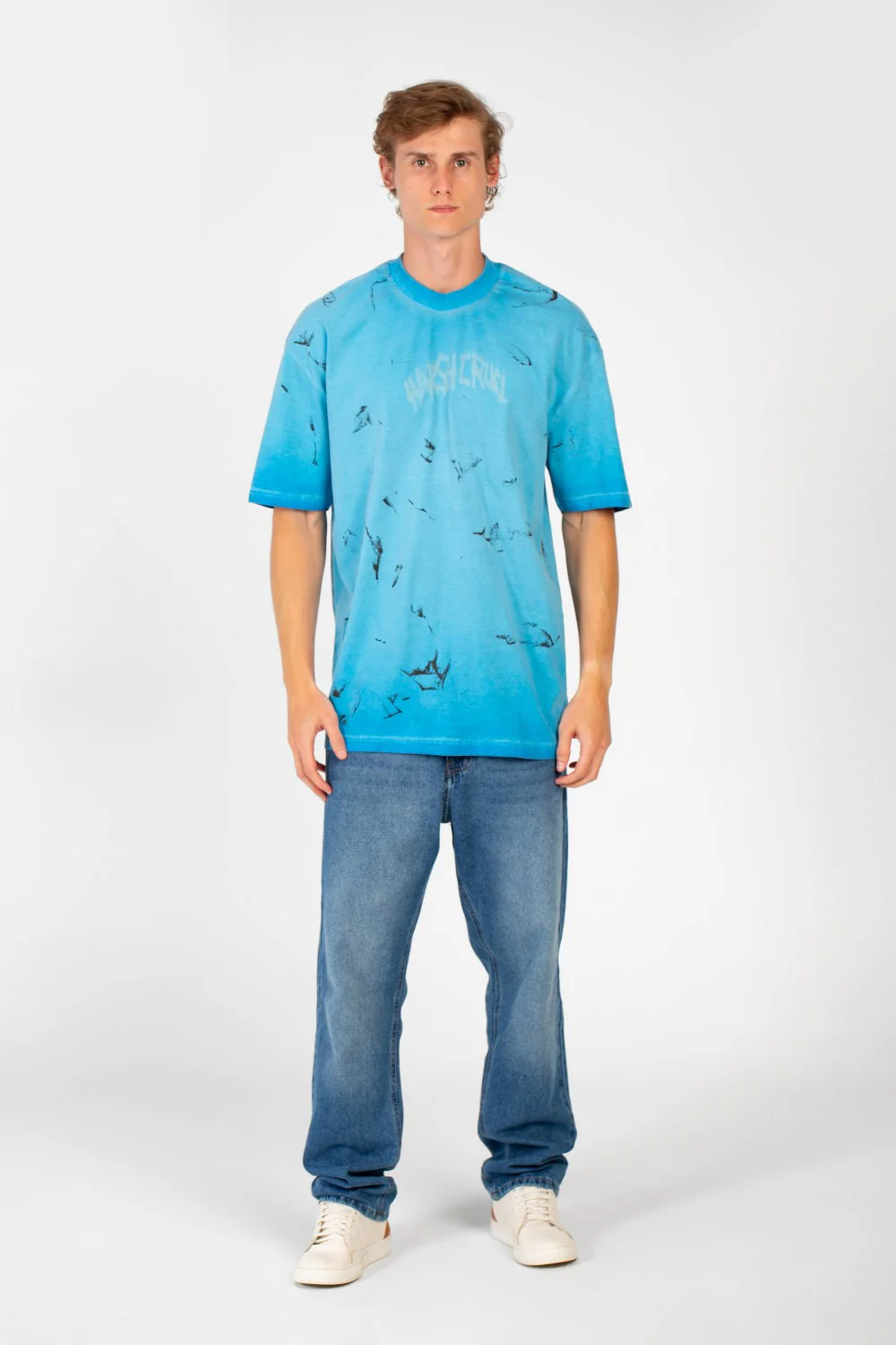 Men's Bolivar Oversized Short Sleeve Crew Neck Printed T-Shirt - Image 12