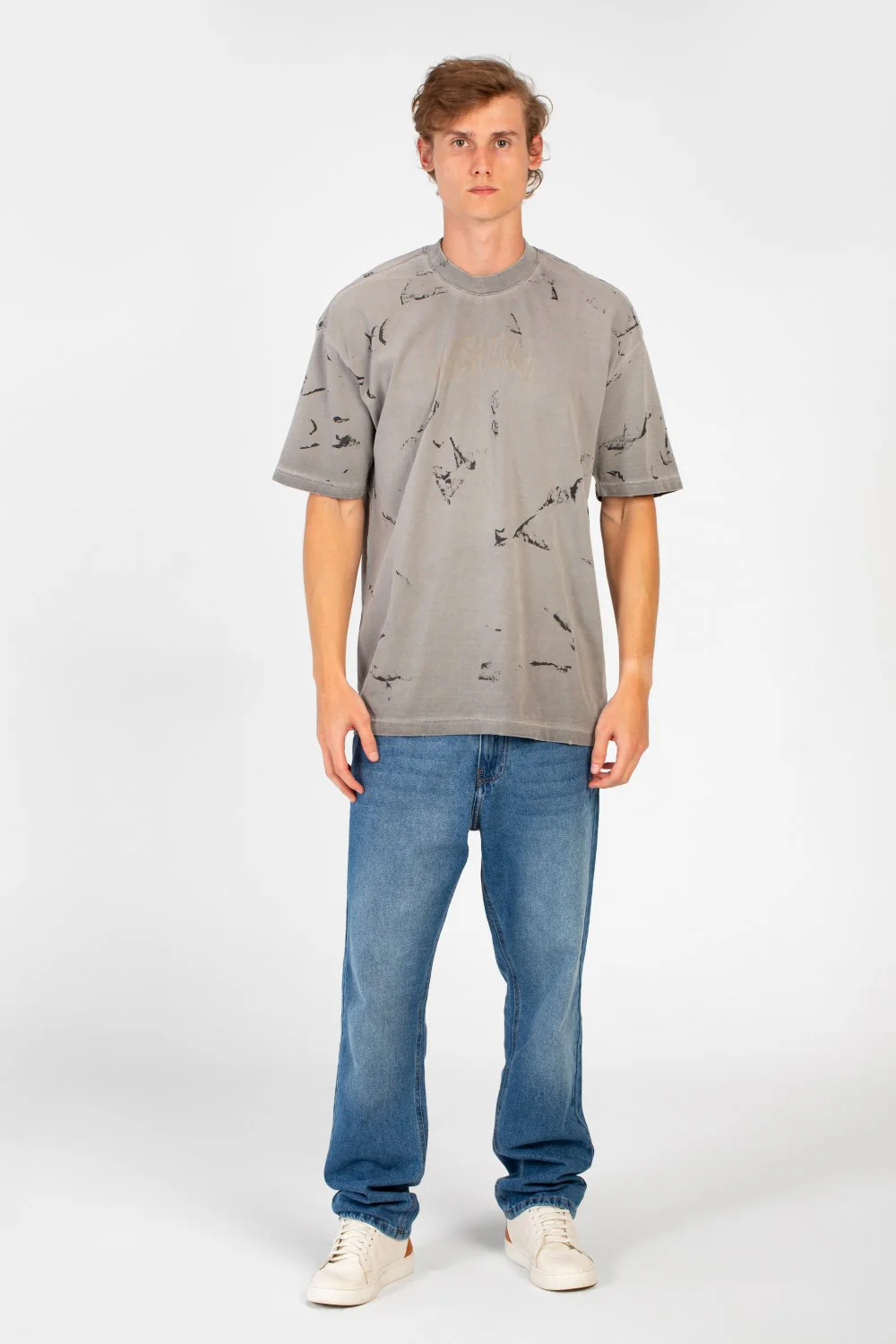 Men's Bolivar Oversized Short Sleeve Crew Neck Printed T-Shirt - Image 8