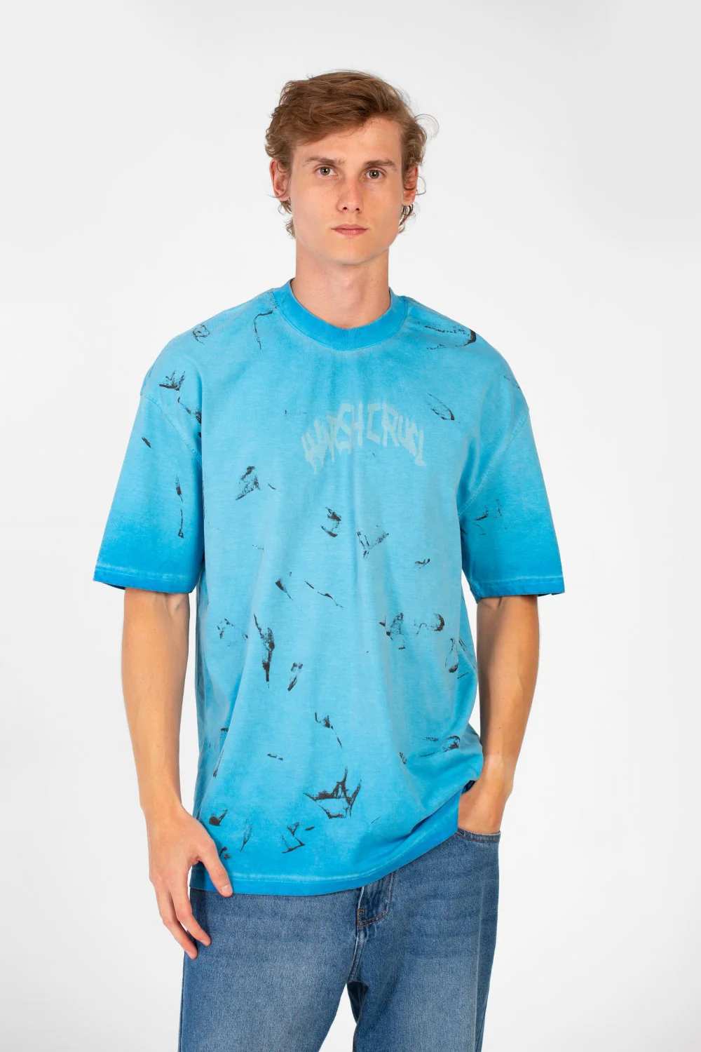 Men's Bolivar Oversized Short Sleeve Crew Neck Printed T-Shirt - Image 9