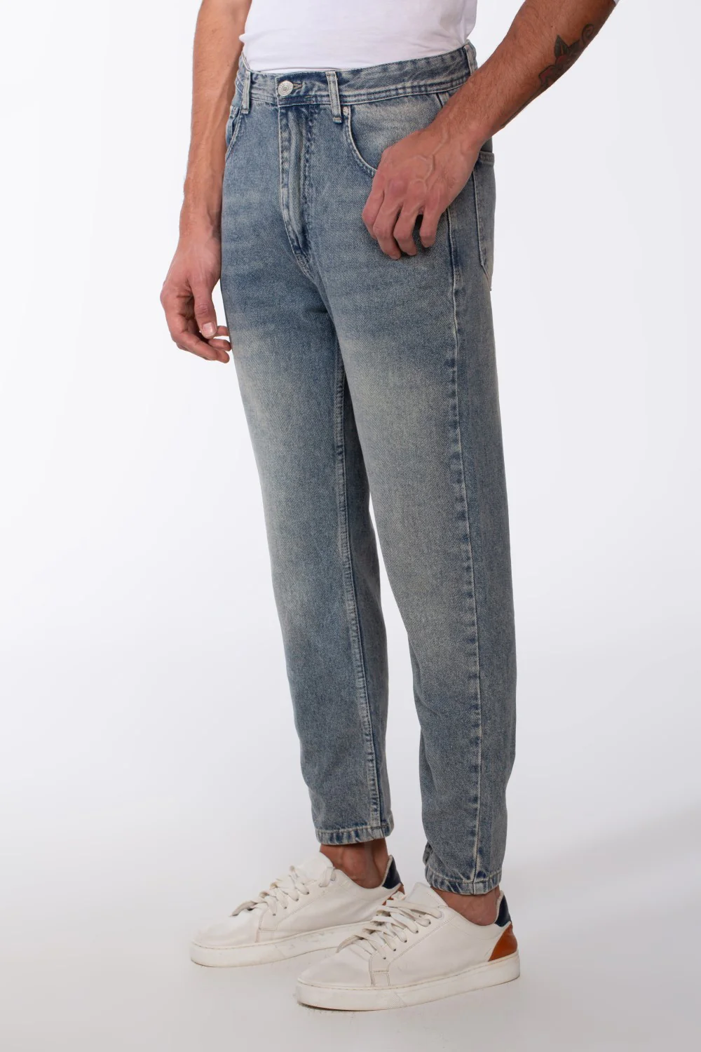 Men's Boyfriend Basic Casual Tomato Jeans Pants - Image 11