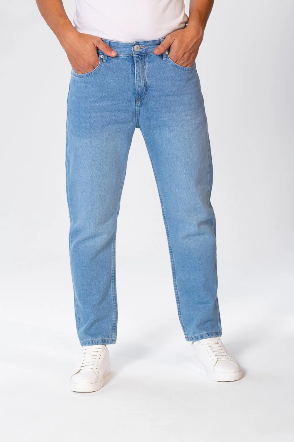 Men's Boyfriend Jeans Pants With Five Pockets And Trendy Fit - Image 10