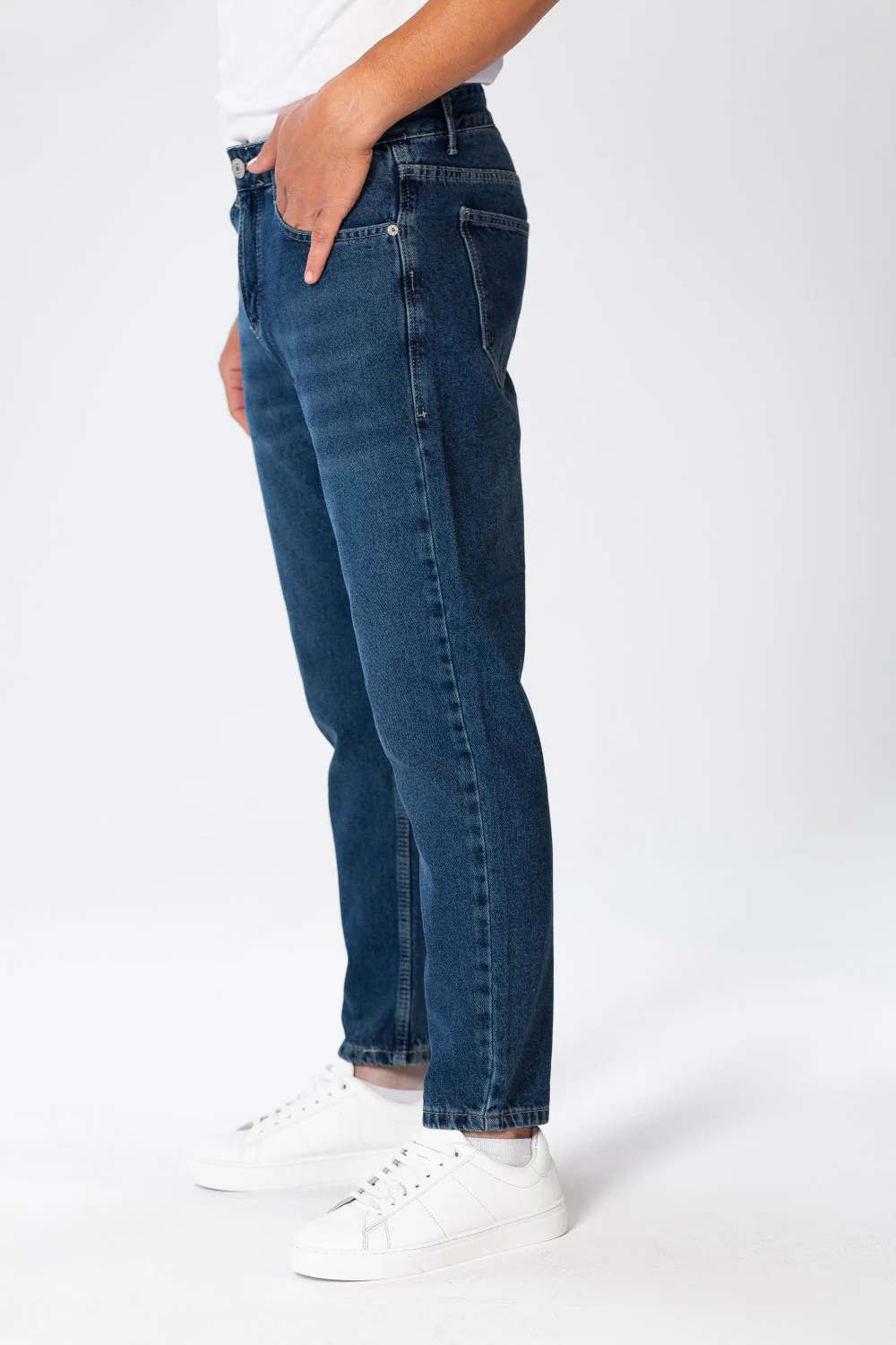Men's Boyfriend Jeans Pants With Five Pockets And Trendy Fit - Image 15