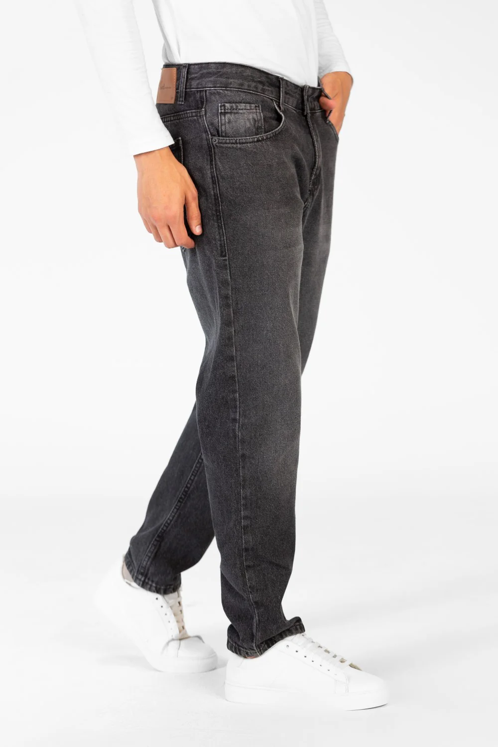 Men's Boyfriend Jeans Pants With Five Pockets And Trendy Fit - Image 4