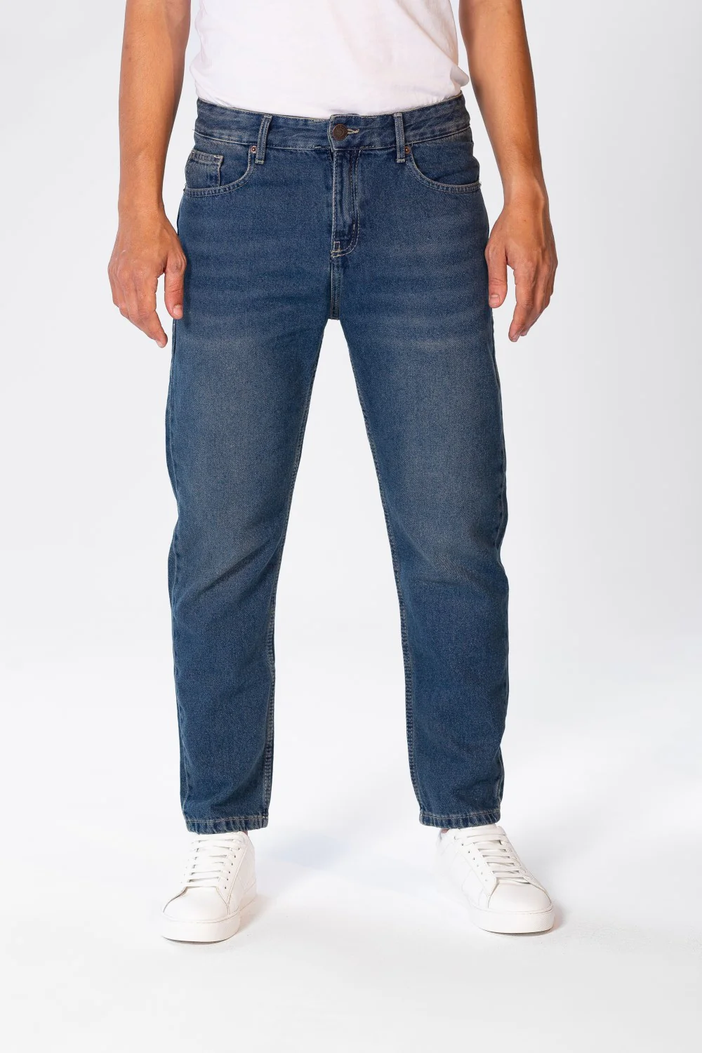 Men's Boyfriend Jeans Pants With Five Pockets And Trendy Fit - Image 5