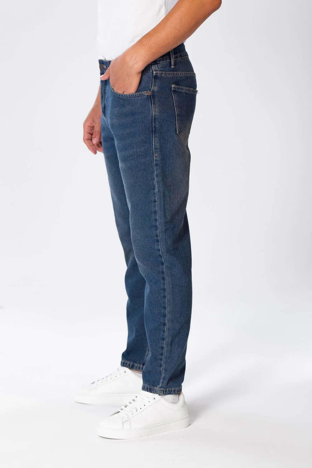Men's Boyfriend Jeans Pants With Five Pockets And Trendy Fit - Image 7
