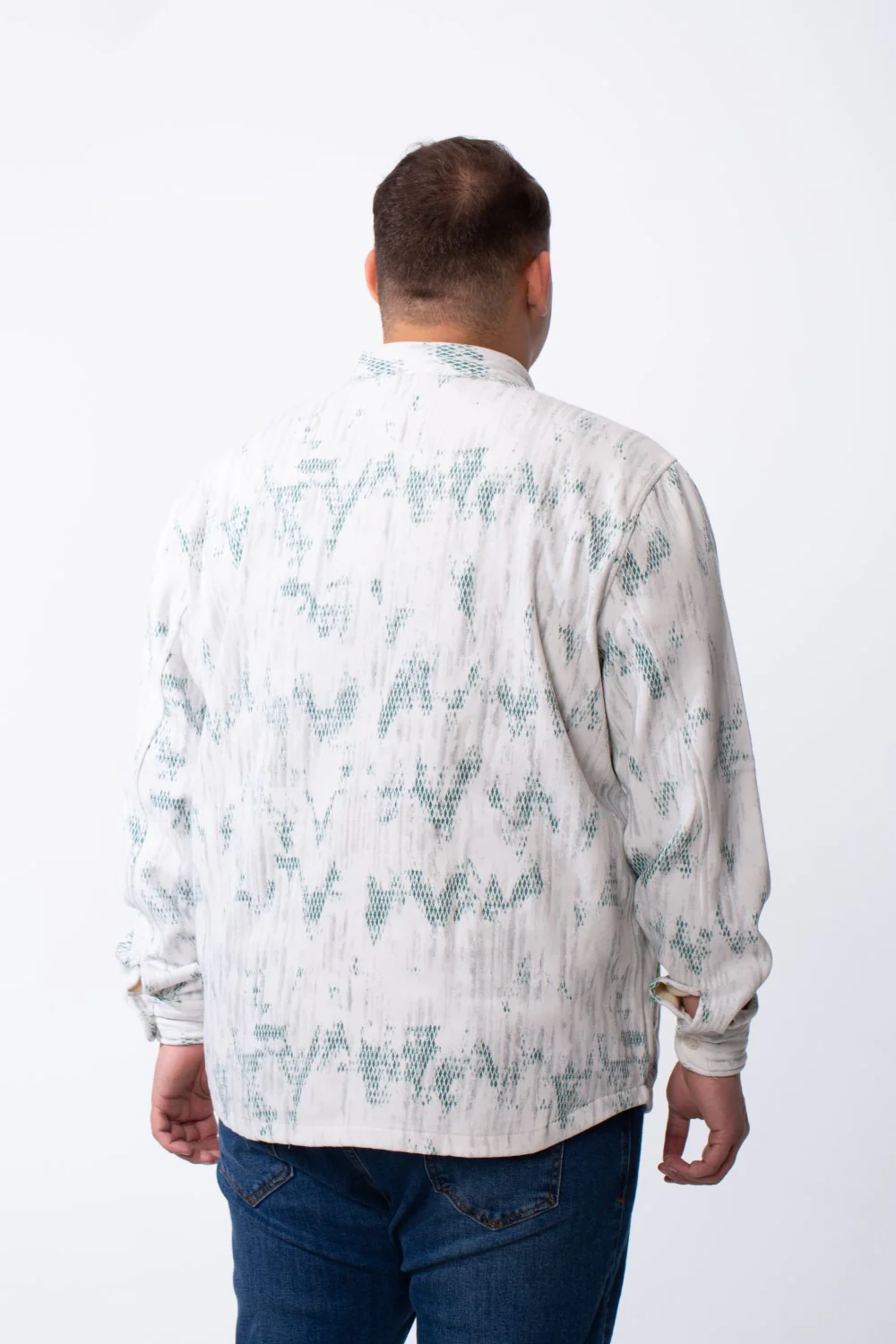 Men's Button Down Unique Abstract Geometric Pattern Dual Chest Flap Pockets Tomato Store Big Size Casual Shirt - Image 10