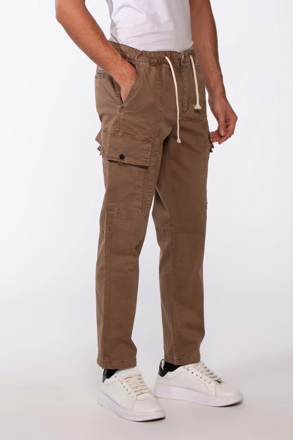 Men's Cargo Gabardine Sherwal Style Pants - Image 16
