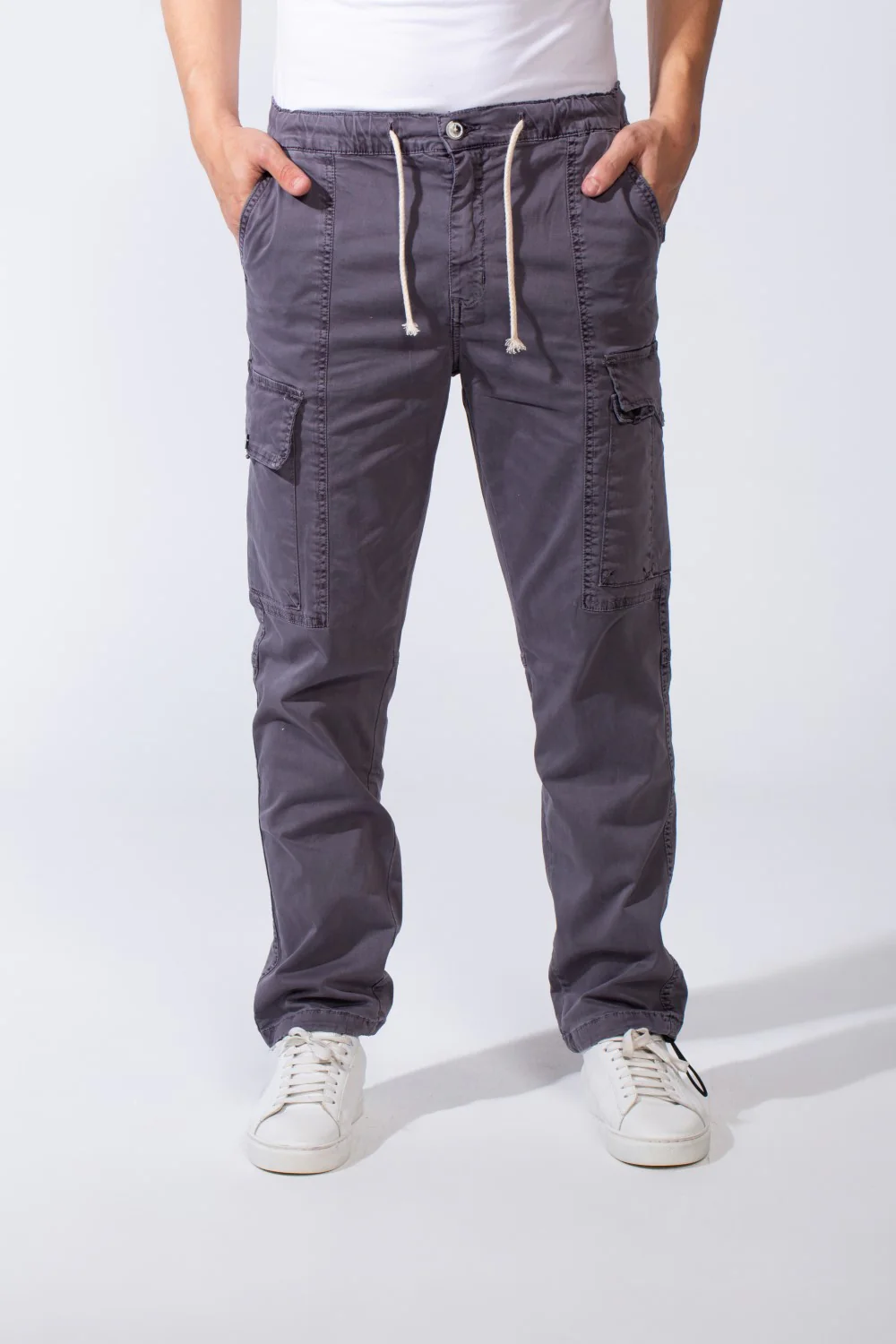 Men's Cargo Gabardine Sherwal Style Pants - Image 18