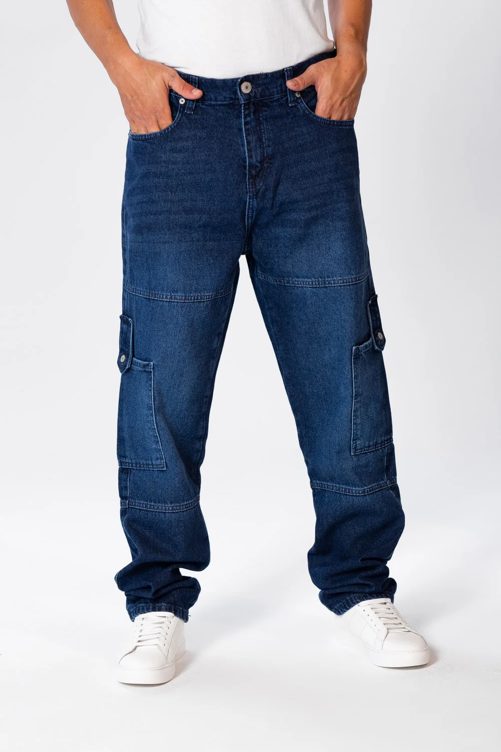 Men's Cargo Jeans Pants With A Modern Fit - Image 10