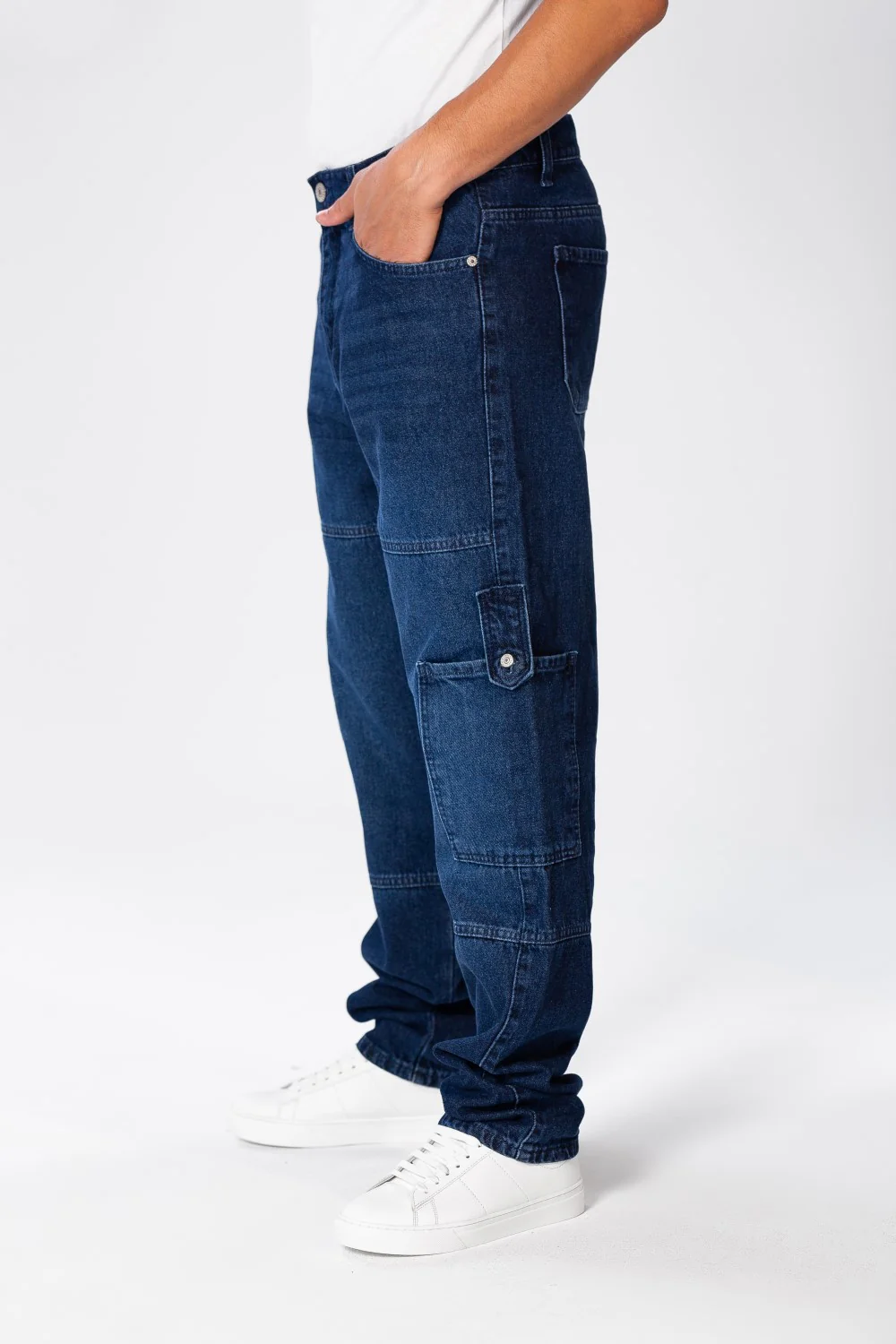Men's Cargo Jeans Pants With A Modern Fit - Image 12