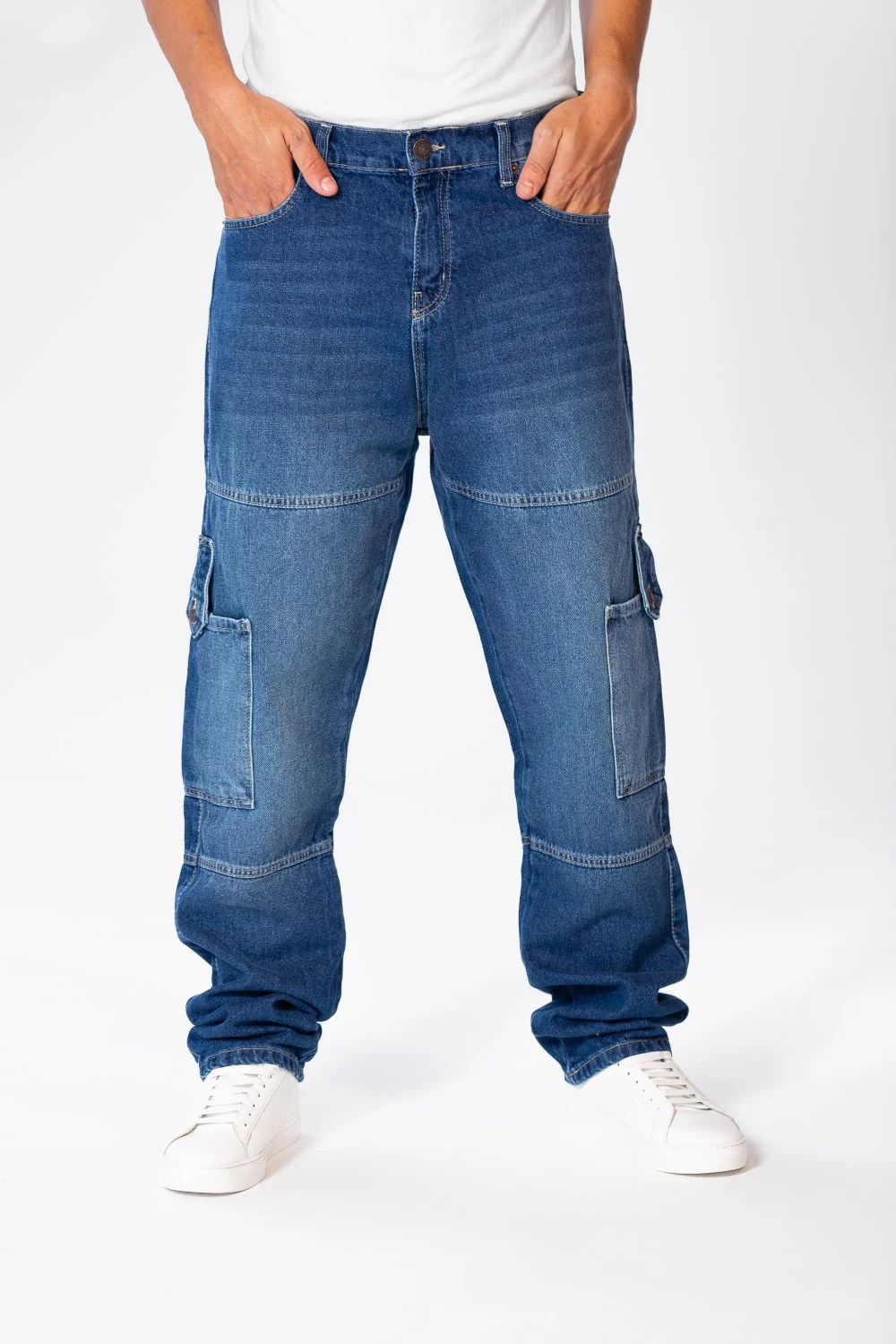 Men's Cargo Jeans Pants With A Modern Fit - Image 13