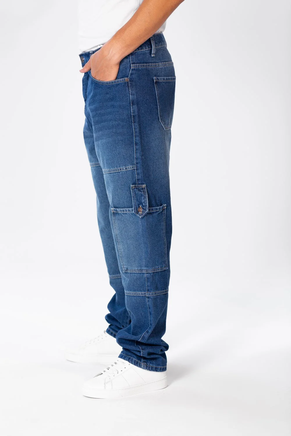Men's Cargo Jeans Pants With A Modern Fit - Image 15