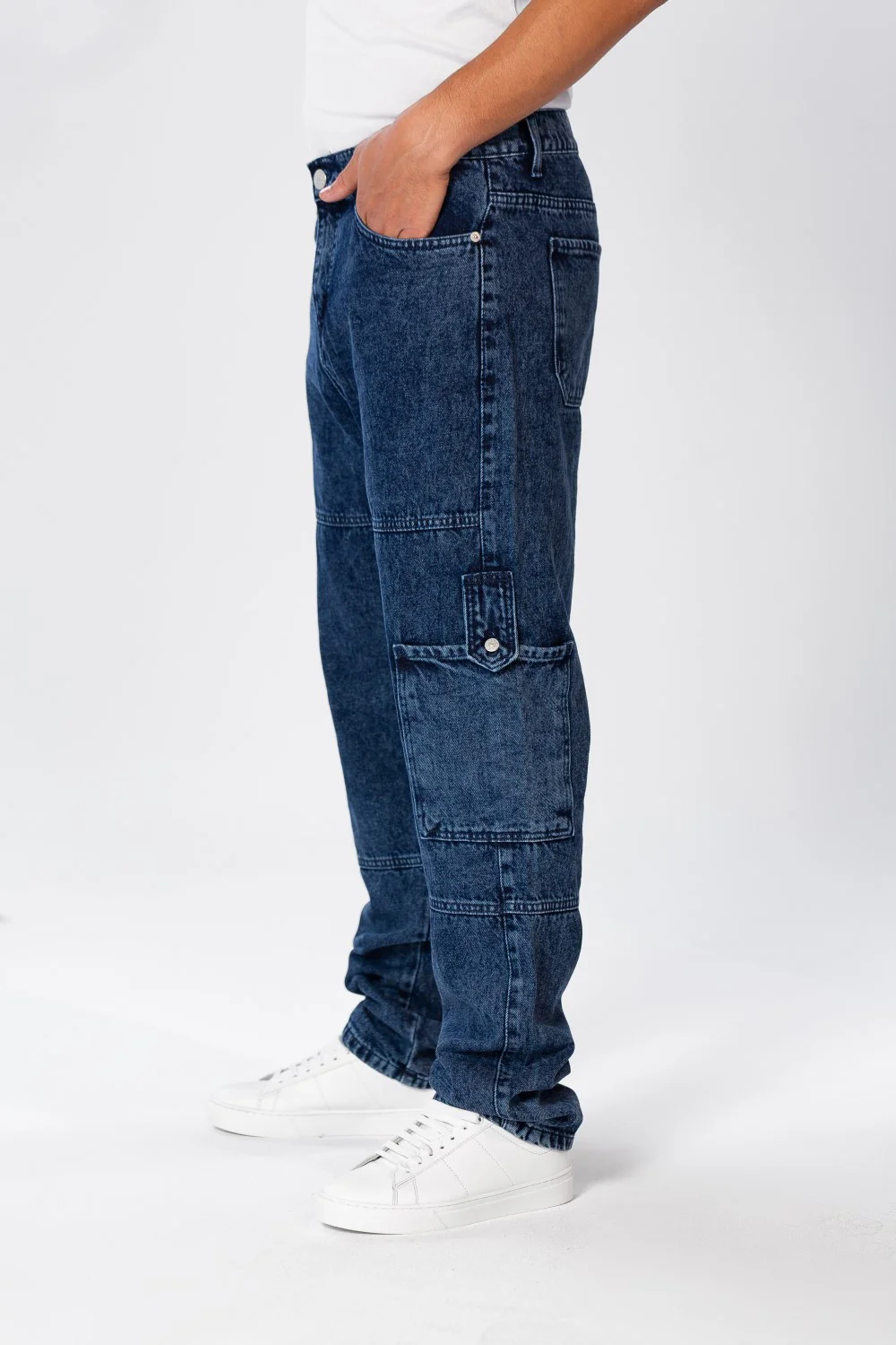 Men's Cargo Jeans Pants With A Modern Fit - Image 6