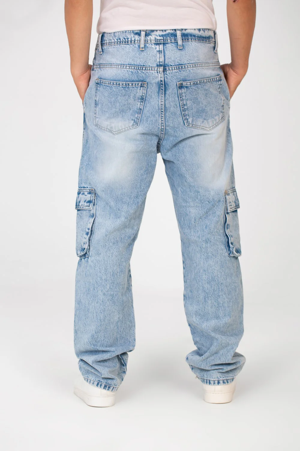 Men's Cargo Jeans Pants With A Modern Fit And Side Pockets - Image 14