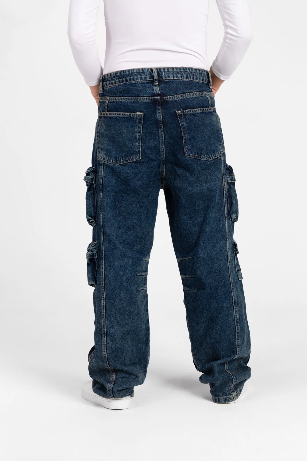 Men's Cargo Jeans Pants With Modern Pockets In Comfortable Material - Image 14