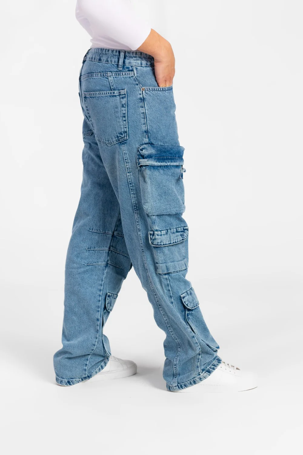 Men's Cargo Jeans Pants With Modern Pockets In Comfortable Material - Image 19