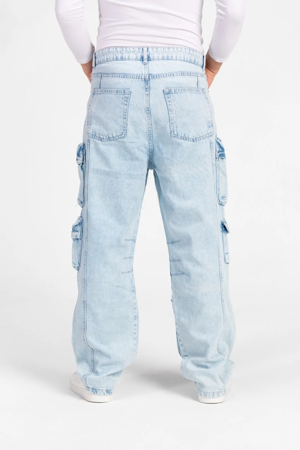 Men's Cargo Jeans Pants With Modern Pockets In Comfortable Material - Image 26