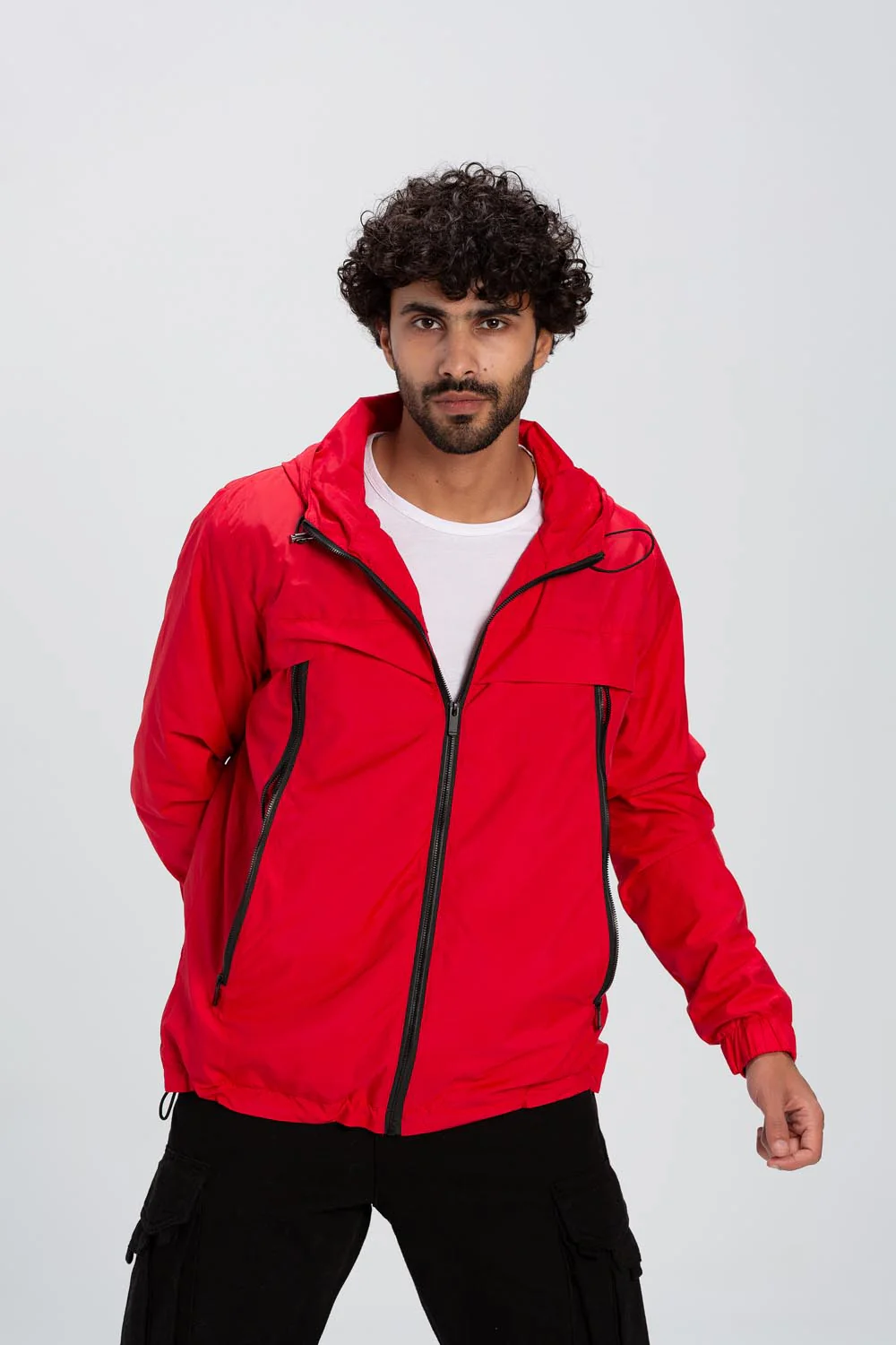 Men's Casual Full Zipper Waterproof Back Printed Jacket With Unique Style - Image 12