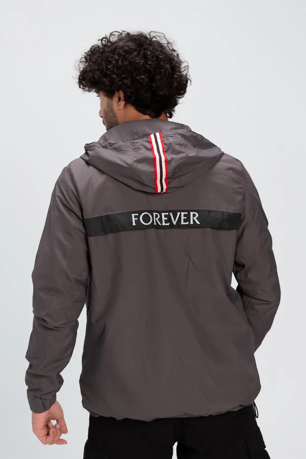 Men's Casual Full Zipper Waterproof Back Printed Jacket With Unique Style - Image 2