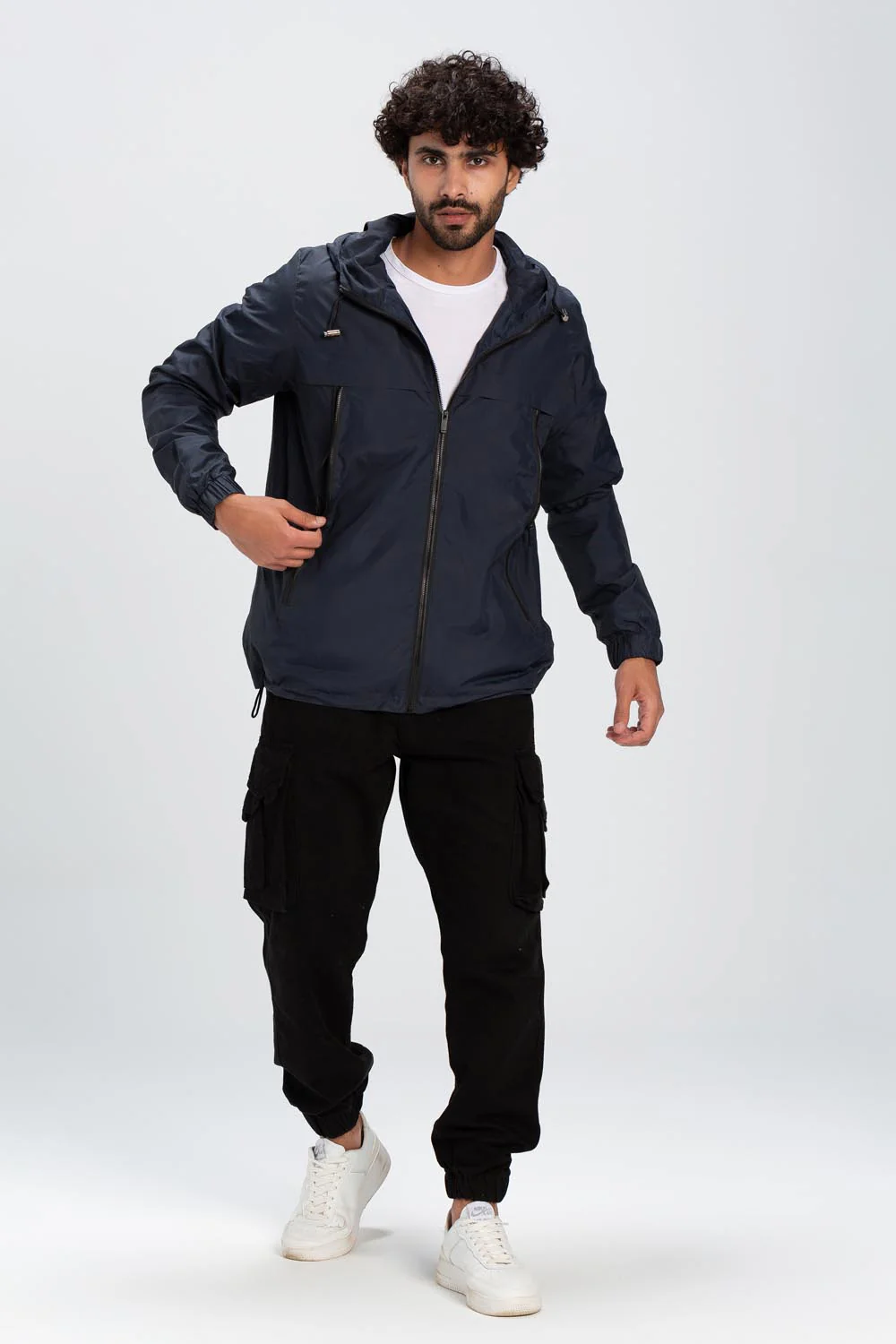 Men's Casual Full Zipper Waterproof Back Printed Jacket With Unique Style - Image 4