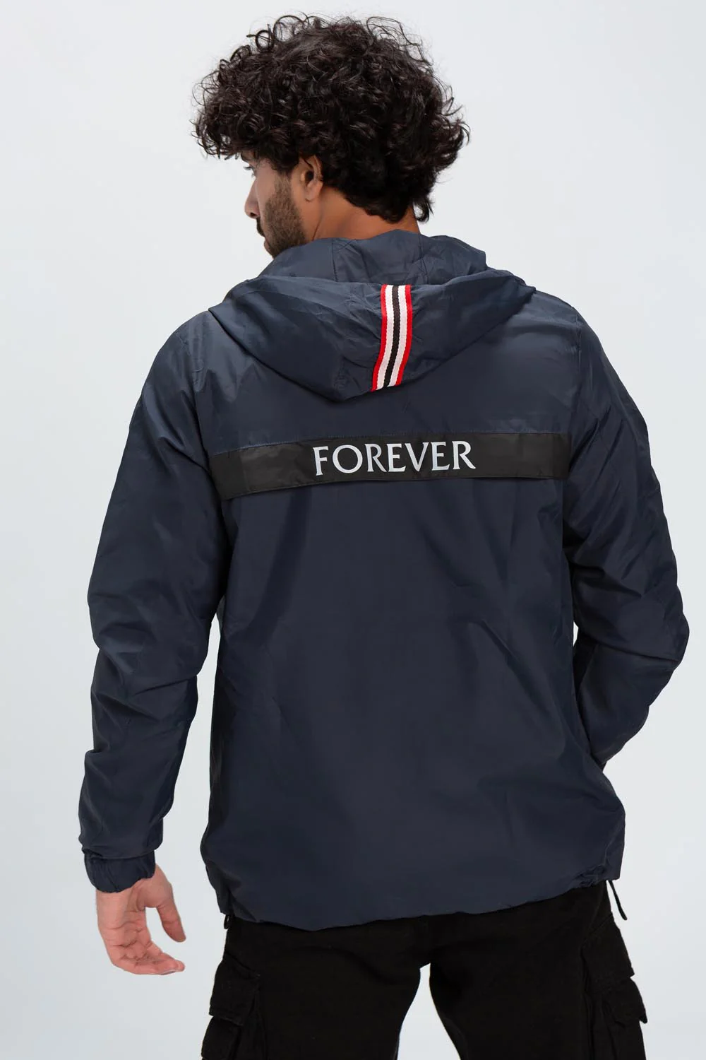 Men's Casual Full Zipper Waterproof Back Printed Jacket With Unique Style - Image 5