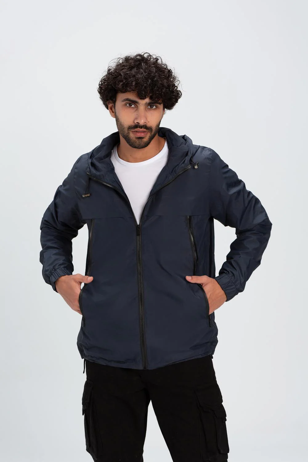 Men's Casual Full Zipper Waterproof Back Printed Jacket With Unique Style - Image 6