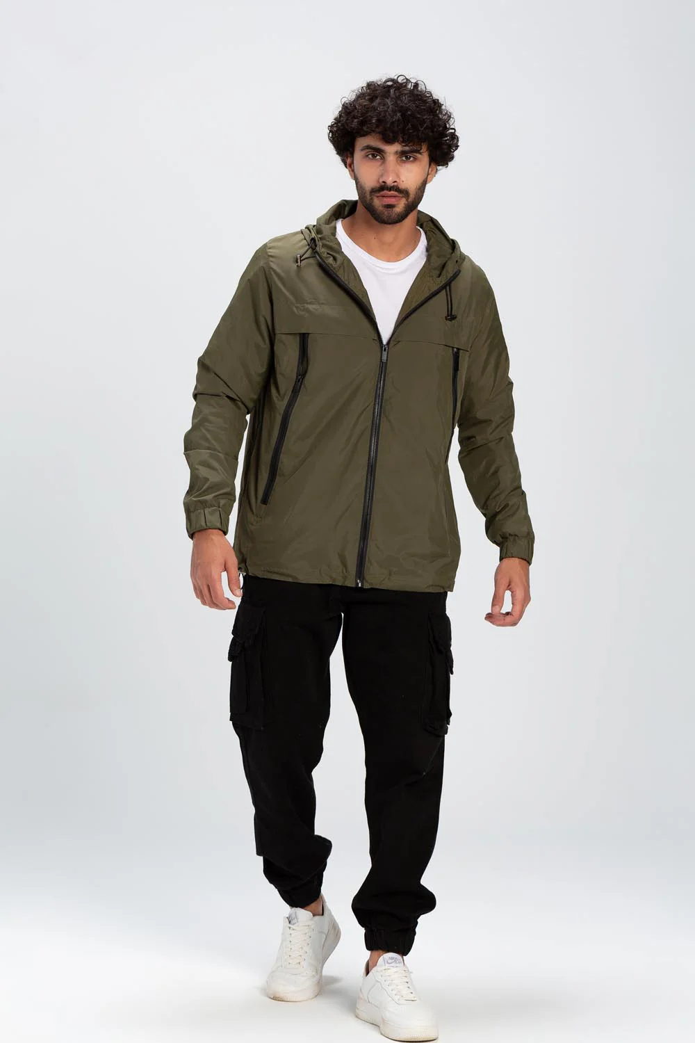 Men's Casual Full Zipper Waterproof Back Printed Jacket With Unique Style - Image 7