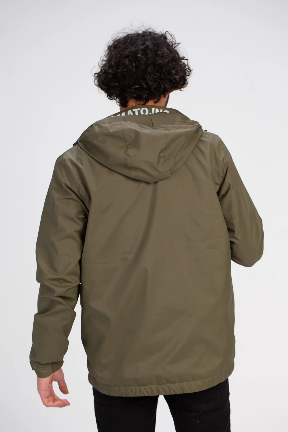 Men's Casual Full Zipper Waterproof Front Print Side Pockets Jacket With Unique Style - Image 5