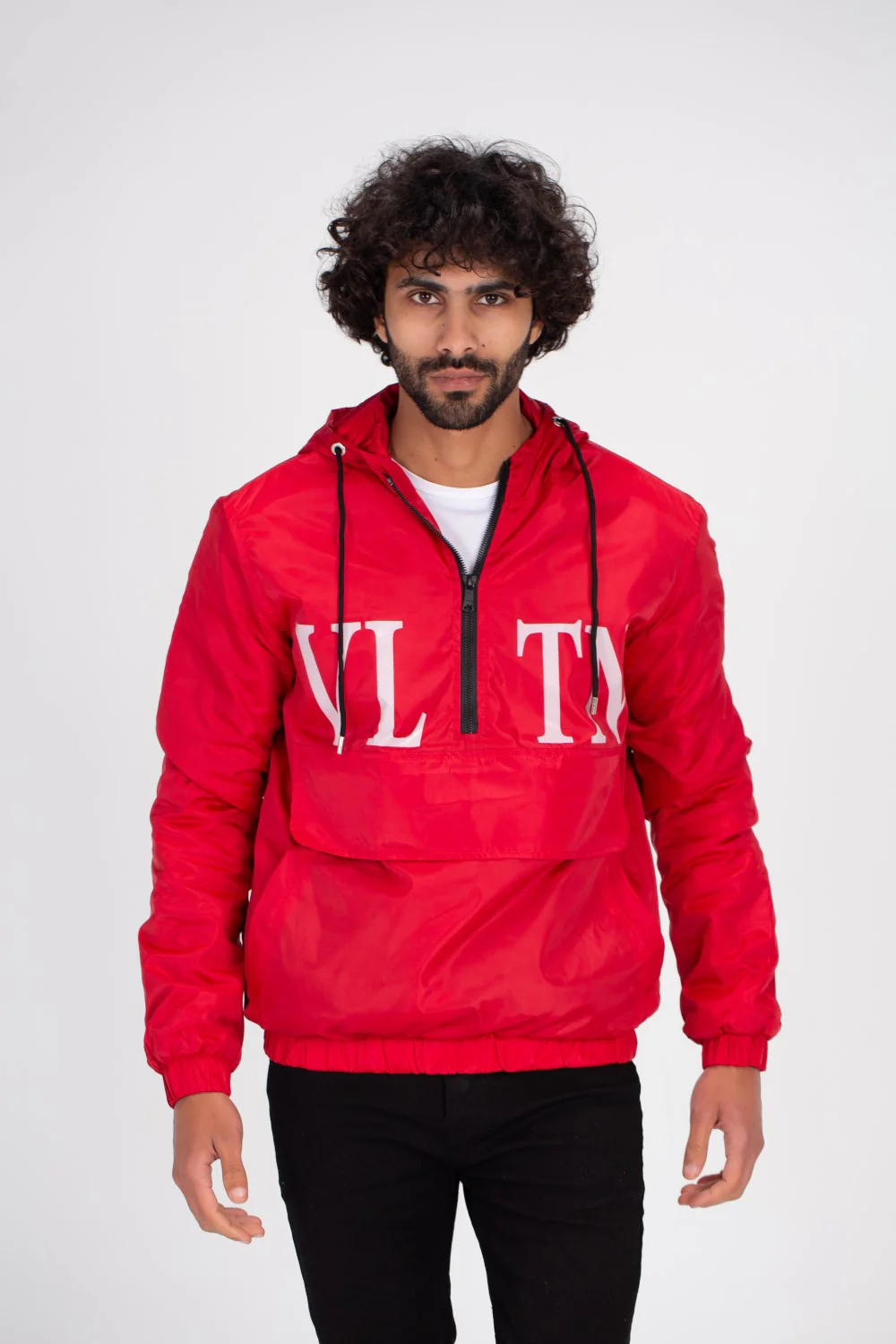 Men's Casual Half Zipper Front Printed Waterproof Sweatshirt - Image 6