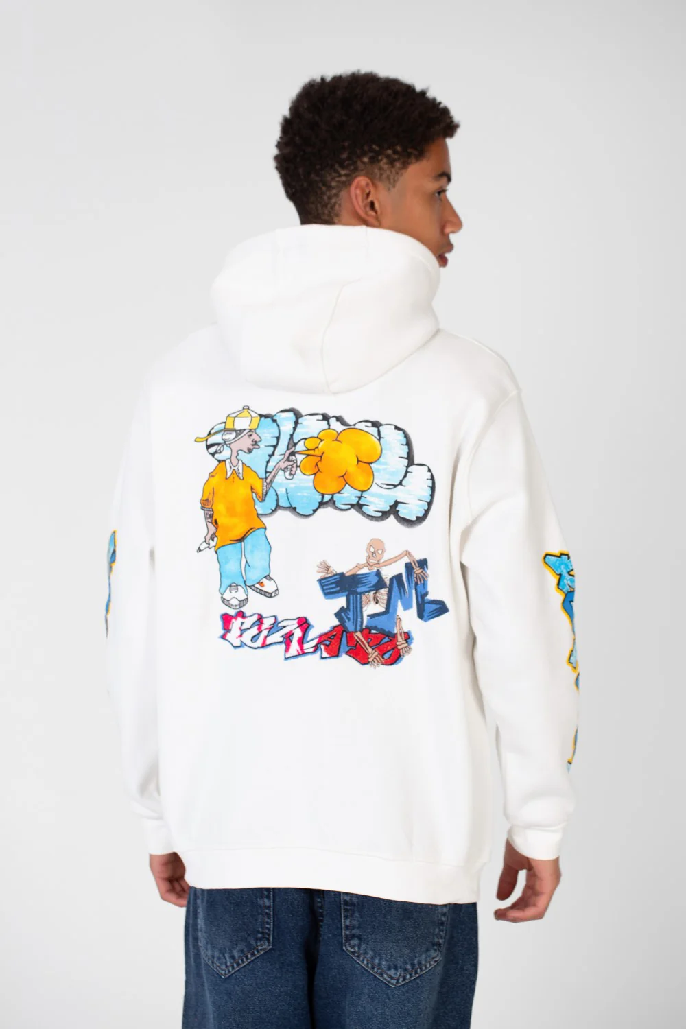 Men's Casual Hoodie Sweatshirt Printed In Melton Material - Image 5
