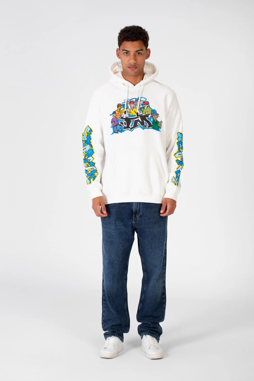 Men's Casual Hoodie Sweatshirt Printed In Melton Material - Image 6