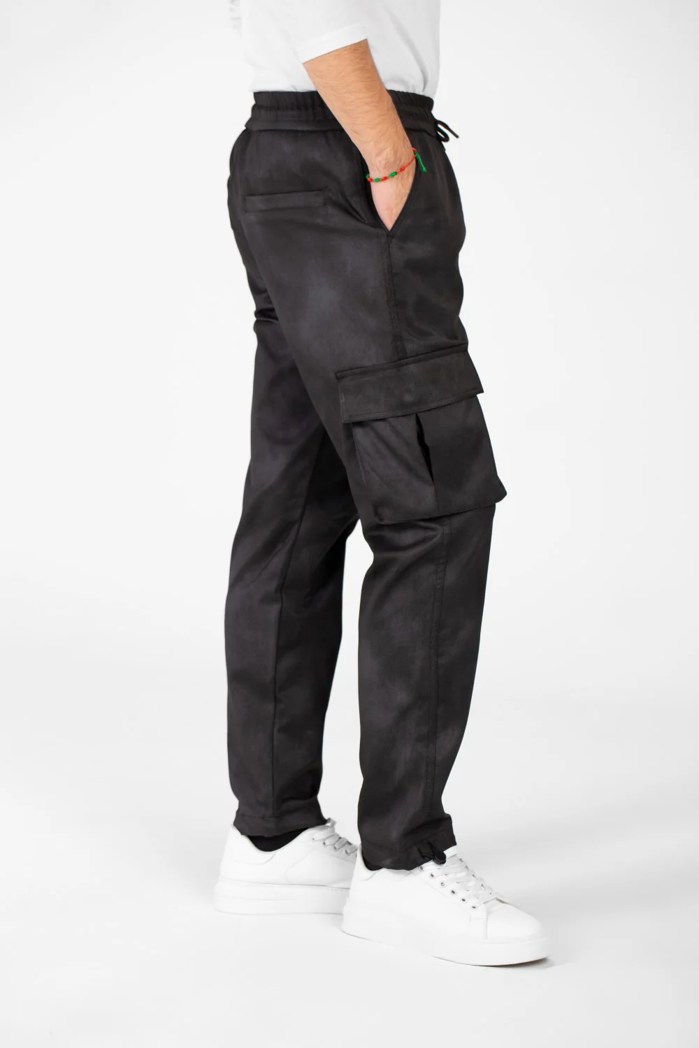 Men's Casual Sweatpants With Elastic Waist And Side Pockets - Image 3