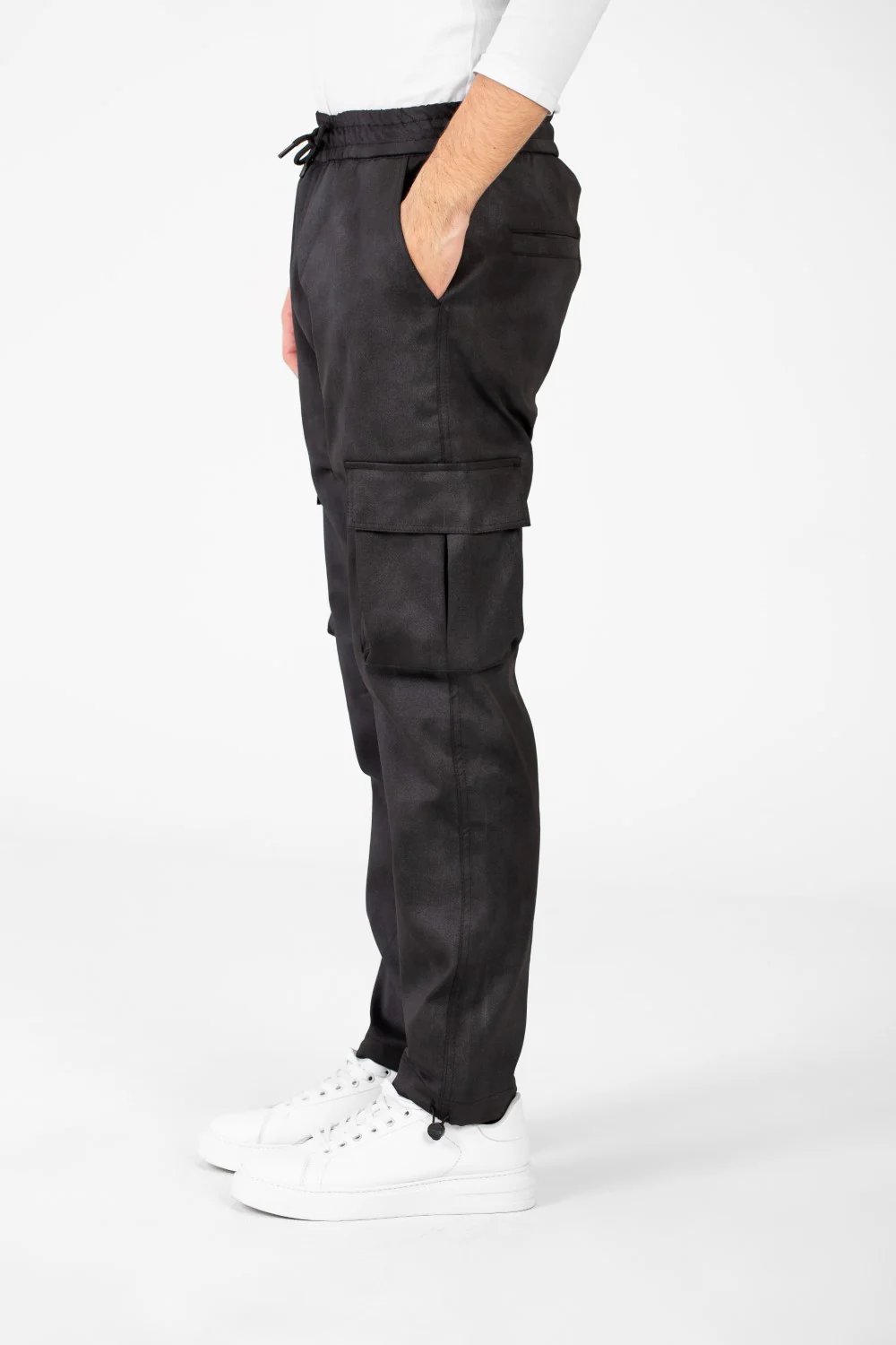 Men's Casual Sweatpants With Elastic Waist And Side Pockets - Image 4