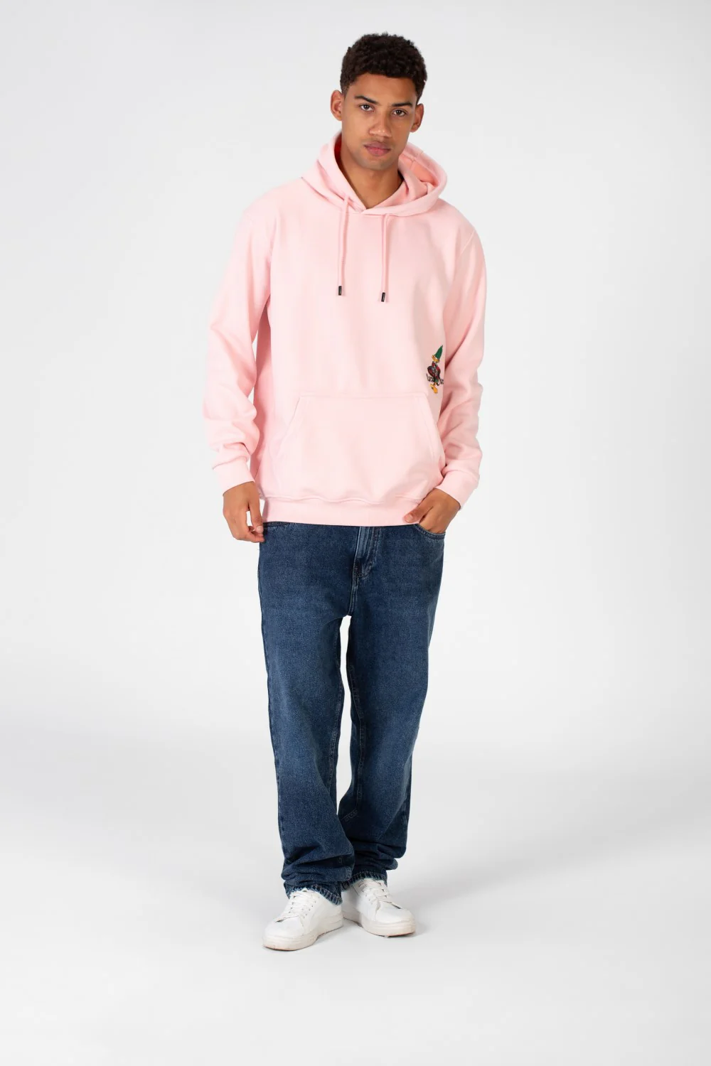 Men's Casual Sweatshirt With Hoodie Cut And Front Print - Image 3