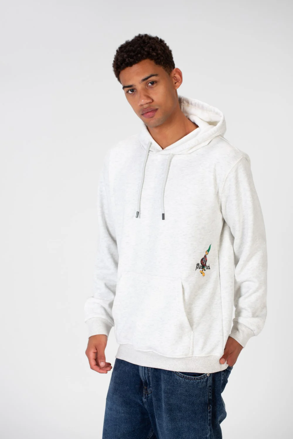Men's Casual Sweatshirt With Hoodie Cut And Front Print - Image 4