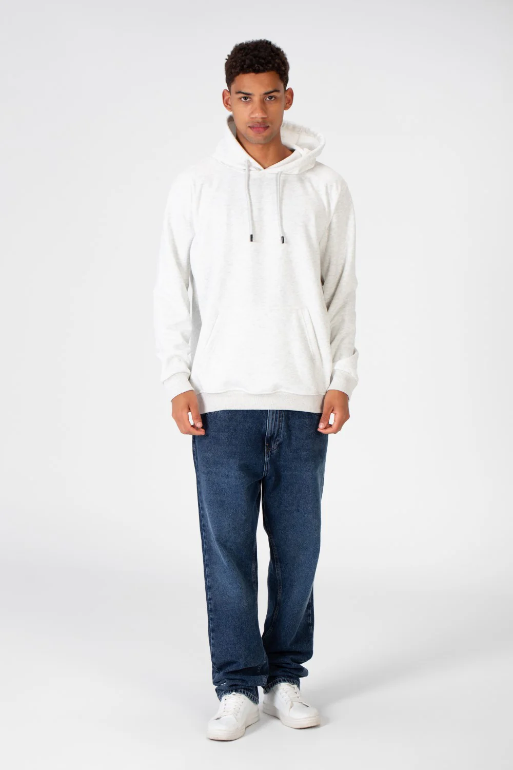 Men's Casual Sweatshirt With Hoodie Cut And Front Print - Image 6