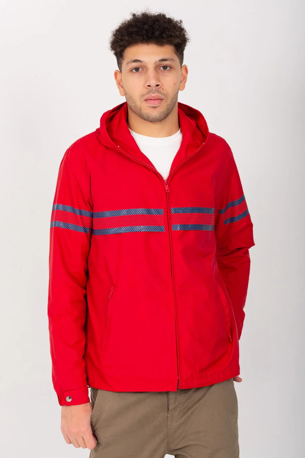 Men's Casual Zipper Hooded Waterproof Jacket With Unique Style - Image 3