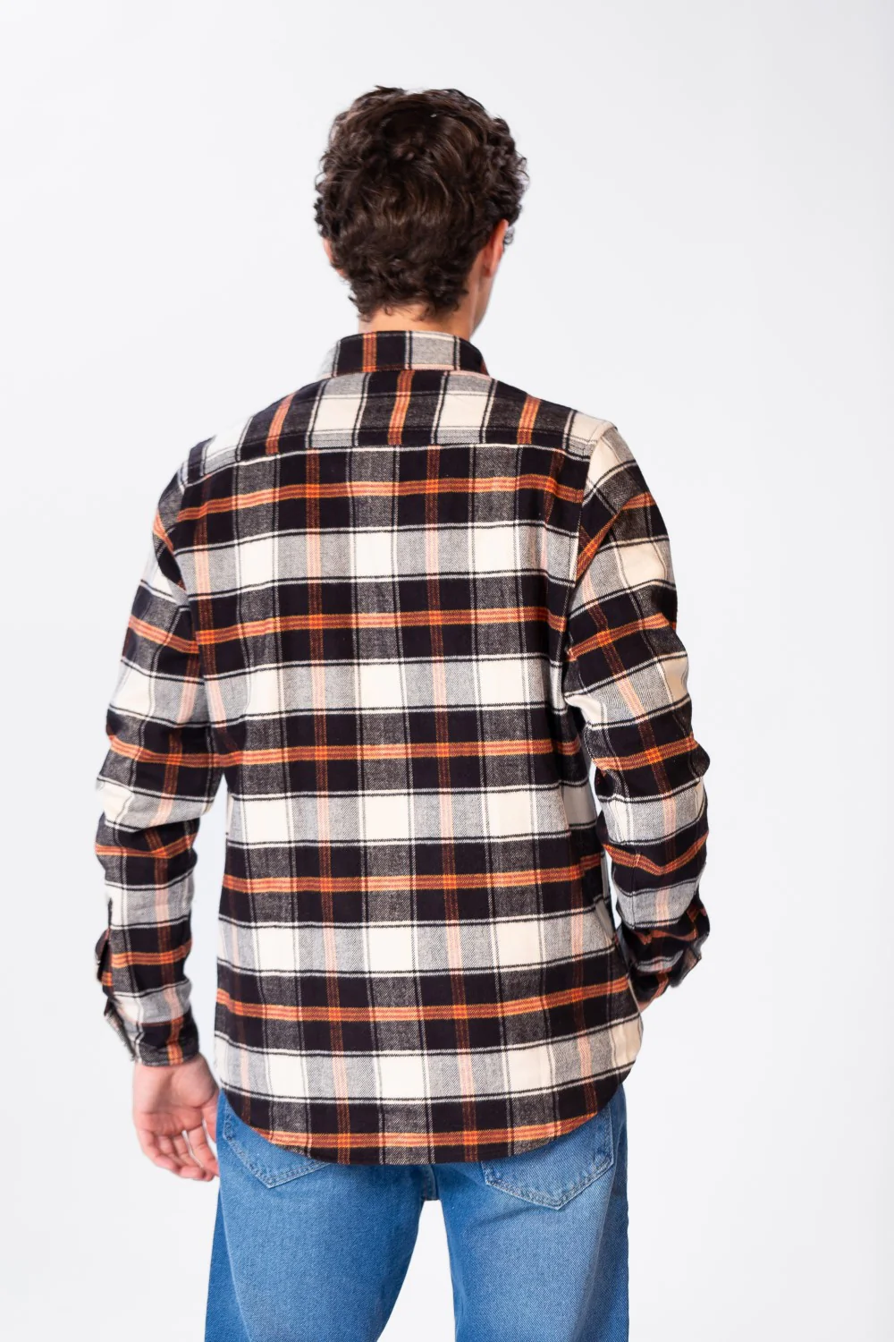 Men's Check Shirt With Long Sleeves And Pockets - Image 6