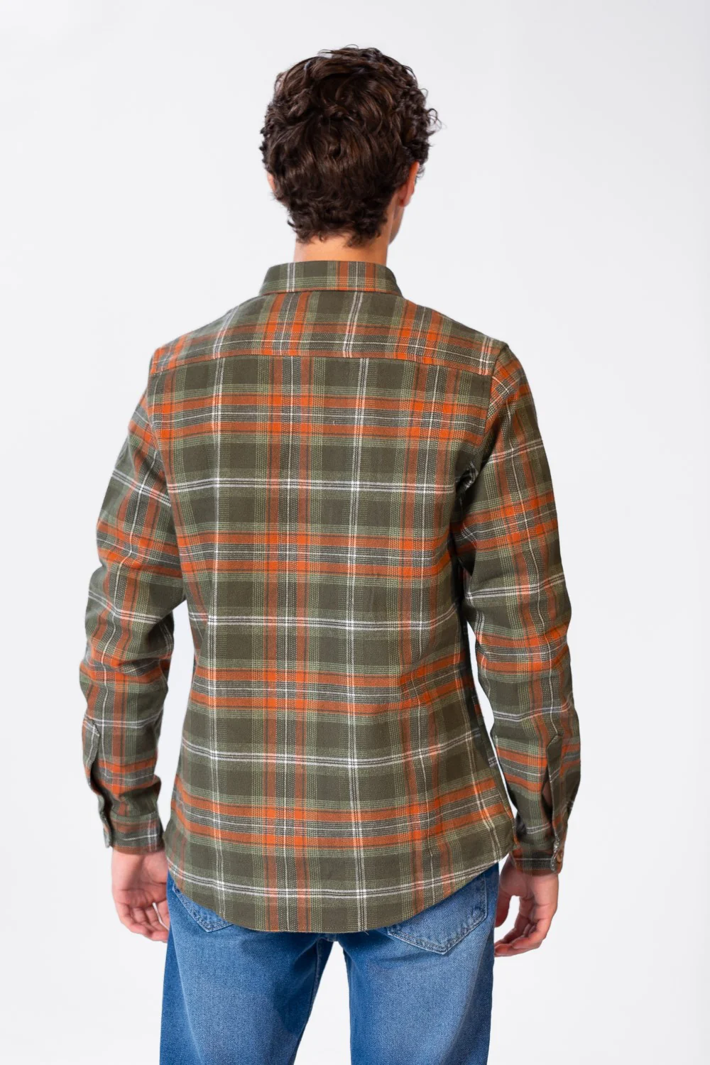 Men's Checked Shirt With Buttons And Pockets - Image 6