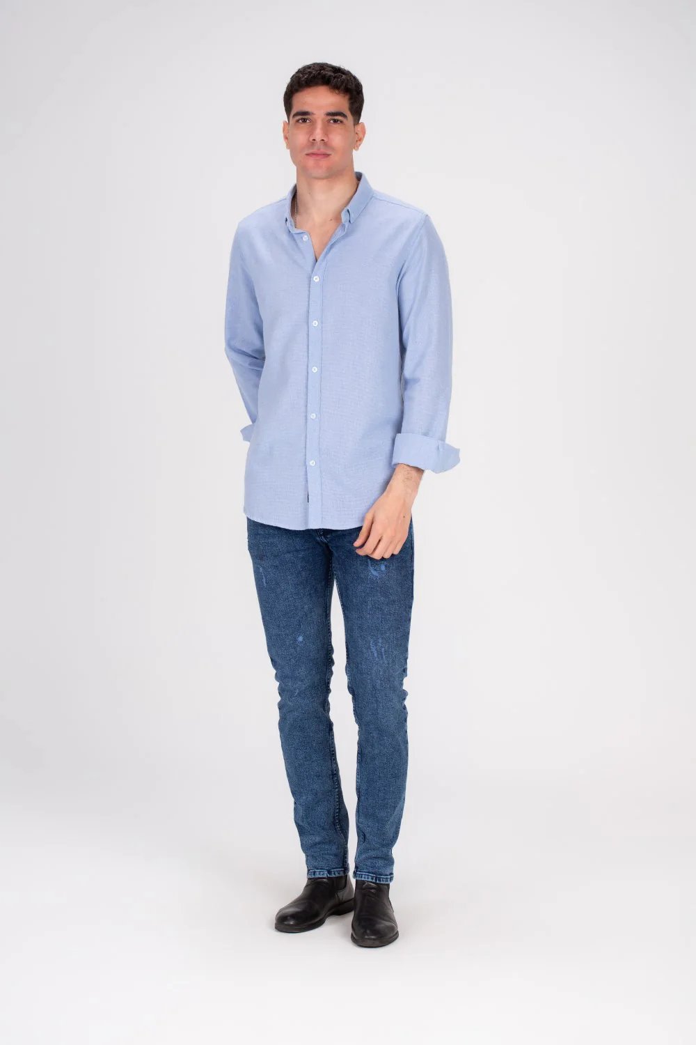 Men's Classic Long Sleeves Regular Fit Made Of Comfort Cotton Shirt Perfect For Casual Days Or A Night Out With Friends - Image 3
