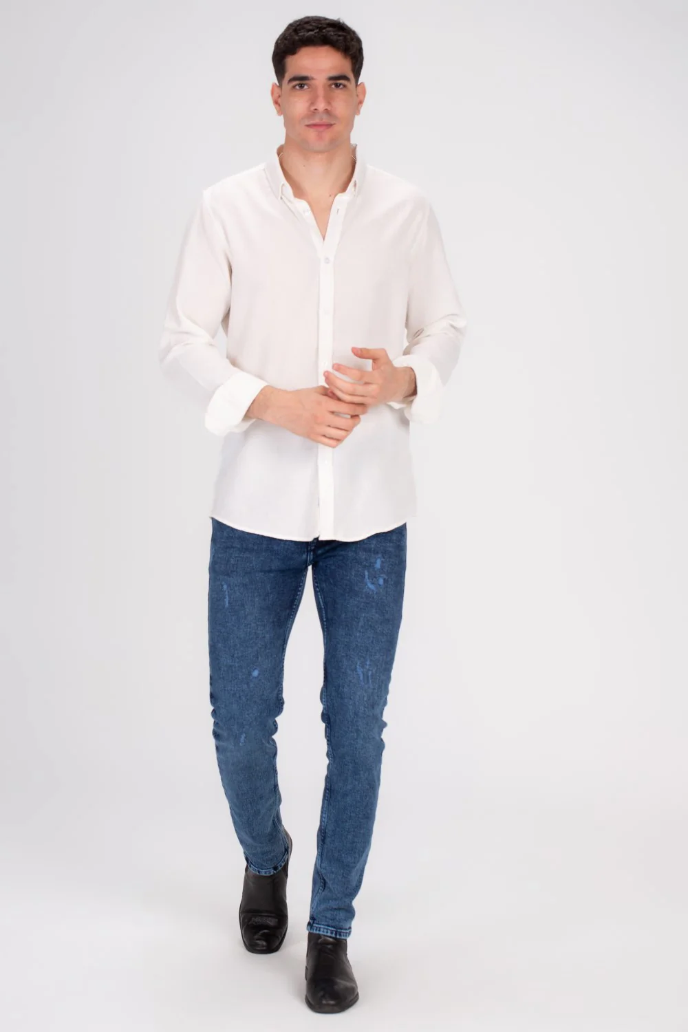 Men's Classic Long Sleeves Regular Fit Made Of Comfort Cotton Shirt Perfect For Casual Days Or A Night Out With Friends - Image 7