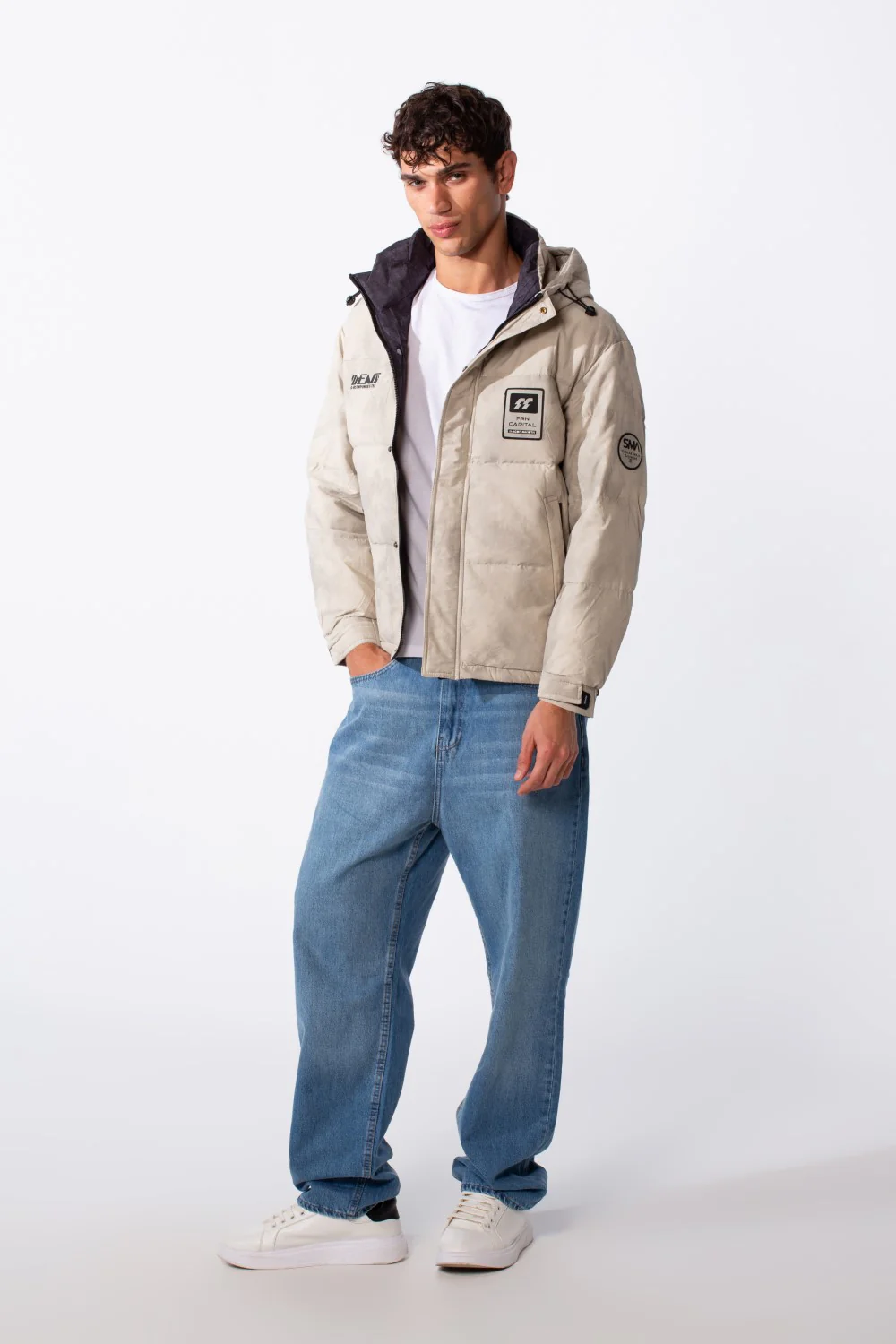 Men's Cloud Wash Zip Waterproof Hood Jacket - Image 3